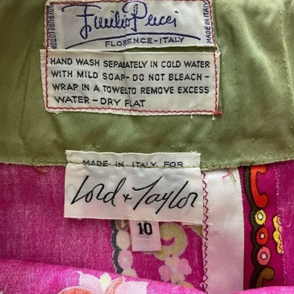 SOLD - Emilio Pucci for Lord & Taylor Paisley Wrap Skirt sz4 - Picture 7 of 9